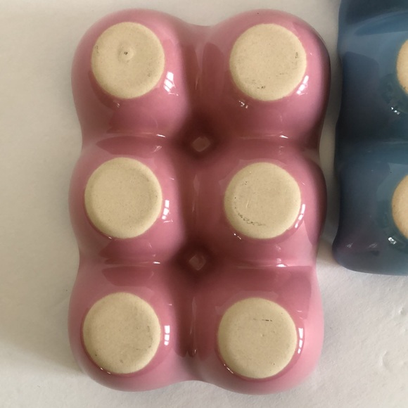 Ceramic Pink And Blue Egg Carton Holders - Picture 8 of 11